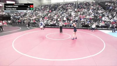 6A 170 lbs Semifinal - Clarion Fager, Corner Canyon vs Sophia Peck, Copper Hills