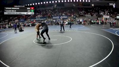 D 1 285 lbs Semifinal - Caleb Mills, Lafayette vs Ethan Simmons, Brother Martin