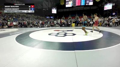 138 lbs Champ. Rd Of 128 - Brody Makloski, CO vs Camron Bennett, IA