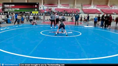 74 lbs Cons. Round 1 - Colton Nutter, North Carolina vs Evan Syer, Cannon WC