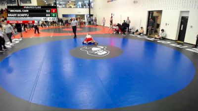 157 lbs Cons. Round 4 - Michael Cain, Wabash vs Brady Schiffli, Manchester