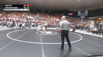 132 lbs 1st Place Match - Bryson Rockers, Paola HS vs Judd Eck, Andale HS