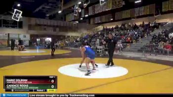 138 lbs Round 1 - Mariz Soliman, Team Quest Wrestling Club vs Cadence Rosas, Palo Verde High School Wrestling