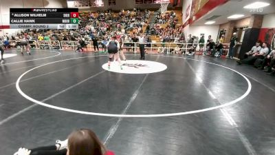 190 lbs Champ. Round 2 - Callie Hawk, Moorcroft vs Allison Wilhelm, Sheridan