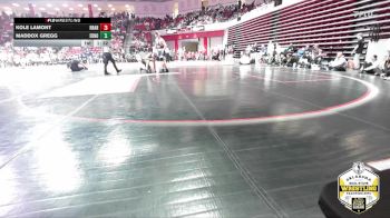 215 lbs Semifinals (8 Team) - Maddox Gregg, EDMOND NORTH vs Kole Lamont, BROKEN ARROW