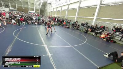 149 lbs Round 1 (4 Team) - Jordon Larson, Warriors Of Christ vs Lincoln Steele, Idaho 1