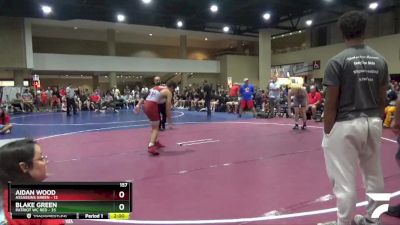 157 lbs Round 5 (6 Team) - Aidan Wood, Assassins Green vs Blake Green, Patriot WC Red