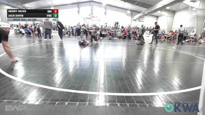 55 lbs Consi Of 4 - Henry Hicks, Morris Wrestling Association vs Jack Davis, Verdigris Youth Wrestling