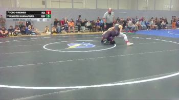 132 lbs Quarterfinal - Todd Brewer, Picayune High School vs Walker Hannaford, Purvis