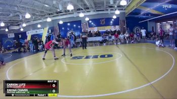 120 lbs Placement (16 Team) - Carson Lutz, Glynn Academy vs Zavian Chaves, Westside Wrestling