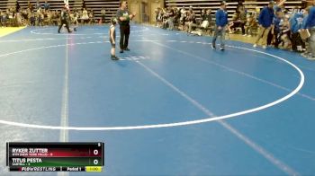 50 lbs Semis (4 Team) - Ryker Zutter, NYM (New York Mills) vs Titus Pesta, Sartell