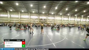 150 lbs Champ. Round 1 - Wyatt Hanssen, Wasatch Wrestling Club vs Jaymon Bailey, North Summit Youth Wrestling Club