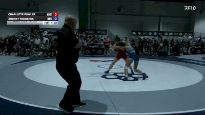 50 kg Cons. Rd Of 16 - Charlotte Fowler, Boilermaker RTC vs Audrey Swiderek, Menlo Wrestling Club