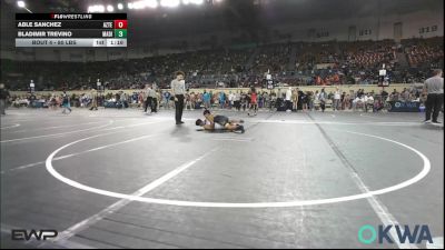 80 lbs Round Of 32 - Able Sanchez, Aztec Grappling Academy vs Bladimir Trevino, Madill Takedown
