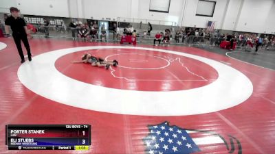 74 lbs 5th Place Match - Porter Stanek, LAW vs Eli Stuebs, Neenah Wrestling