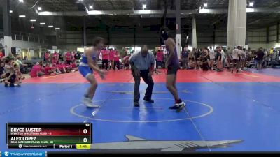 132 lbs Round 1 (4 Team) - Alex Lopez, REAL LIFE WRESTLING CLUB vs Bryce Luster, INVICTUS WRESTLING CLUB