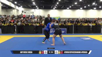 A'niyah Reyn Keohaname-Apodaca vs Amy Nicole Hrcka 2025 World IBJJF Jiu-Jitsu No-Gi Championship