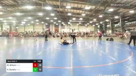 138 lbs Rr Rnd 1 - Mikey Wilson, Michigan Grapplers vs Hunter Gundry, Raleigh Area Wrestling