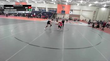 165 lbs Cons. Round 4 - Akiva Lind, Wesleyan (CT) vs Mason Grodzki, RIT