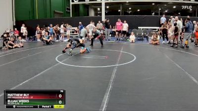 76 lbs Round 6 (8 Team) - Elijah Weeks, Killer Elite vs Matthew Bly, Mat Assassins Black