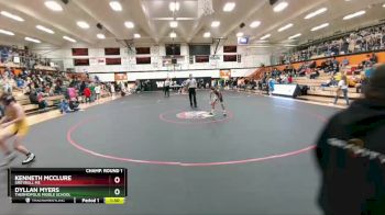 91 A & B Champ. Round 1 - Kenneth McClure, Greybull MS vs Dyllan Myers, Thermopolis Middle School