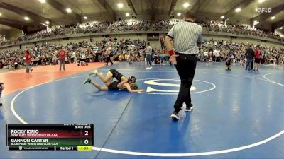 90 lbs Champ. Round 1 - Rocky Iorio, Open Mats Wrestling Club-AAA vs Gannon Carter, Blue Pride Wrestling Club-AAA