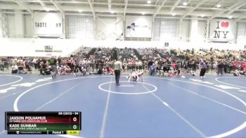 94 lbs Quarterfinal - Jaxson Polhamus, SV Saber Den Wrestling Club vs Kade Dunbar, Journeymen Wrestling Club