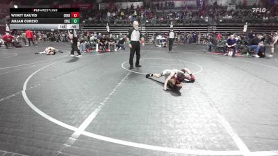 53 lbs Consi Of 8 #1 - Wyatt Bautis, Cordoba Trained vs Julian Curcio, Spazz Wrestling