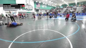 150 lbs Cons. Round 2 - Hunter Hernandez, Beaumont vs Rafael Cruz, Indio