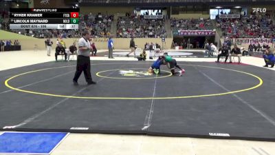 106 lbs Cons. Round 4 - Ryker Kramer, Fort Campbell vs Lincoln Maynard, North Oldham