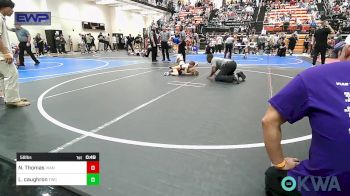 58 lbs Semifinal - Nolan Thomas, Vian Wrestling Club vs Lane Caughron, Tahlequah Wrestling Club