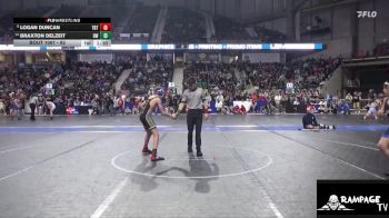 92 lbs Cons. Round 1 - Braxton Delzeit, Hays WC vs Logan Duncan, Topeka Blue Thunder