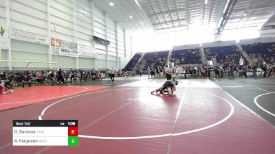 122 lbs Rr Rnd 3 - Damian Santana, Yucaipa Thunder WC vs Benjamin Ferguson, Rancho Bernardo WC