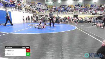 52 lbs Consi Of 8 #2 - Beckett Bergmann, Enid Youth Wrestling Club vs Serenity Brasher, Buck Pride Wrestling