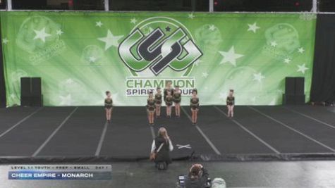 Cheer Empire - Monarch [2025 L1.1 Youth - PREP - Small Day 1] 2025 CSG Indy Challenge