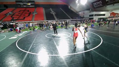 95-100 lbs Champ. Round 3 - Chaya Palomo, Oregon vs Megan Cornett, Alaska