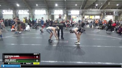 96 lbs Round 3 (6 Team) - Stetson Gabel, POWA vs Mike Brady, PA Alliance Black