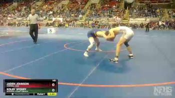 145 lbs Cons. Round 1 - Kolby Sperry, Bowman County/Beach vs Jaden Johnson, Central Cass