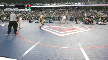 5A 157 lbs 3rd Place Match - Noah Cerino, West Carteret vs Camden Herron, Northside (Jacksonville)