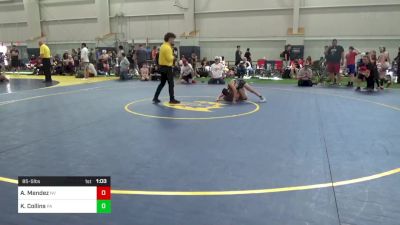 85-S lbs Consi Of 16 #2 - Archie Mendez, NV vs Koby Collins, PA