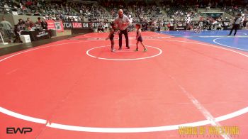 43 lbs Consi Of 8 #2 - Walker Williams, Team Tulsa Wrestling Club vs Jhalil Gray-Hall, Team Of Hard Knox