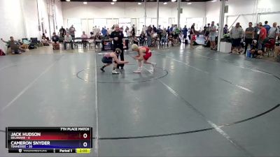 97 lbs Placement Matches (16 Team) - Jack Hudson, Delaware vs Cameron Snyder, Tennessee