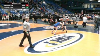 145 lbs Champ. Round 1 - Leann Cory, Collinsville vs Emily Taylor, Belvidere (H.S.)