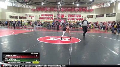 75 lbs Semifinal - Coy Wilson, Grand Rapids Grapplers vs Landon Kratt, Summit Wrestling Academy