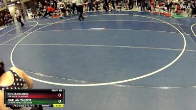 100 lbs Quarterfinal - Gatlan Talbot, LV Bear Wrestling Club vs Richard Rios, The Pride Of Nevada