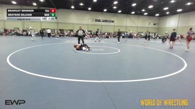 80 lbs 7th Place - Brantley Brunger, Tulsa Elite 12U 2 vs Grayson Gillham, Warrior Up 12U