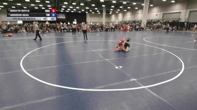 110 lbs 7th Place Match - Brekyn Boyle, Threestyle Wrestling Of Oklahoma vs Addison Neal, The Best Wrestler