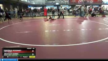 55 lbs Cons. Semi - Maverick McKinney, Well Trained vs Braydan Harris, Brute Force Wrestling