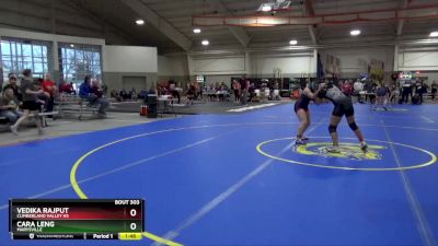 140 lbs Champ. Round 2 - Cara Leng, MARYSVILLE vs Vedika Rajput, Cumberland Valley Hs