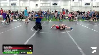 72 lbs Round 5 (6 Team) - Kaedrick Brown, Revolution Elite vs Elijah Hill, 84 Athletes